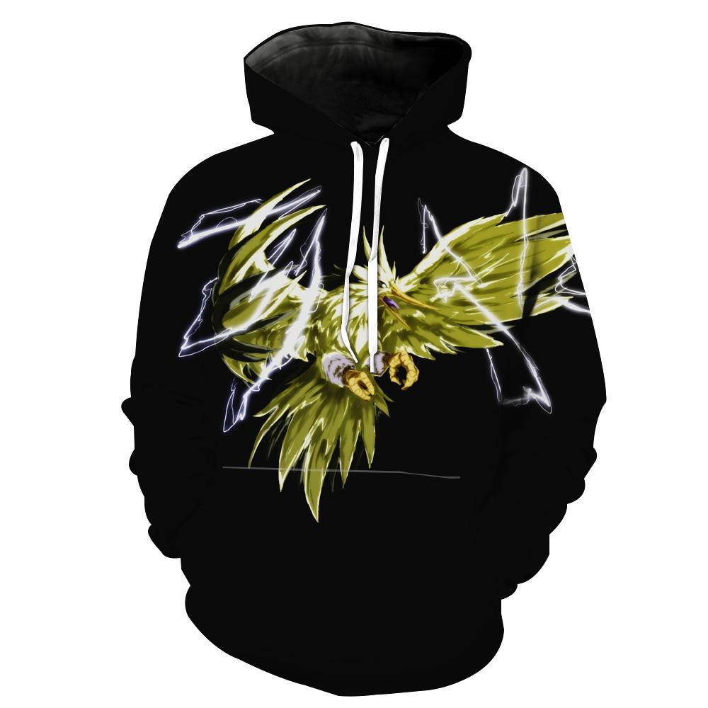 Legendary Zapdos Pokemons And Hoodie 3D