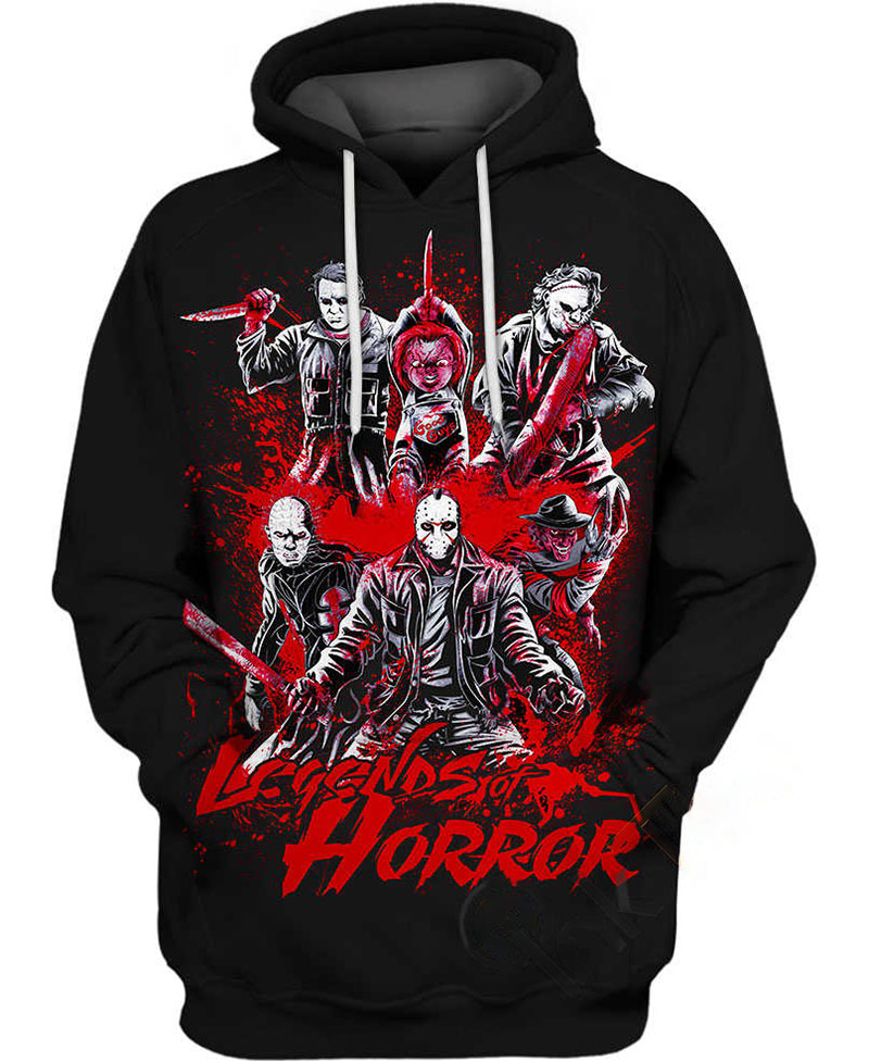Legends Of Horror Hoodie 3D