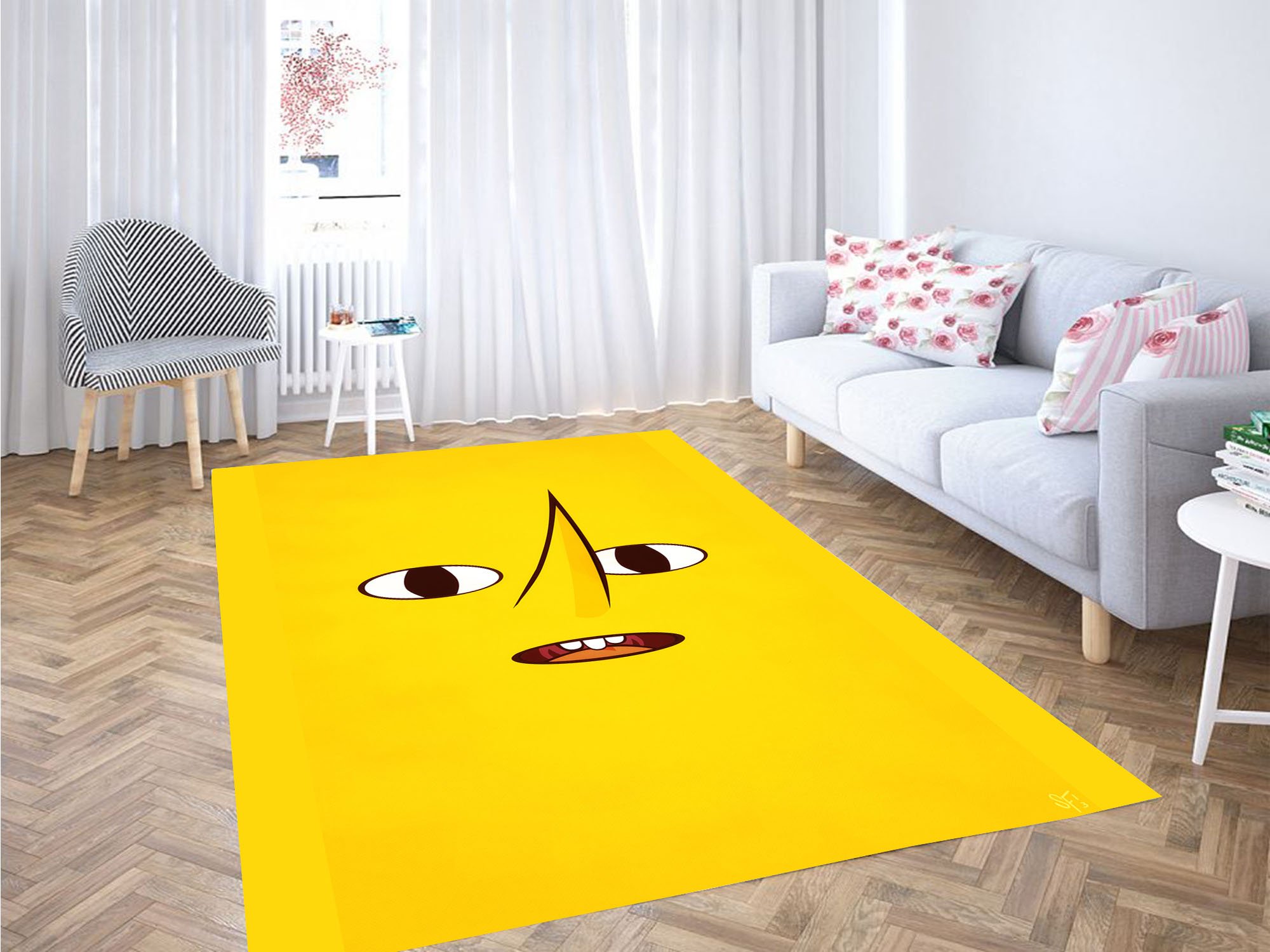 Lemongrab Adventure Time Carpet Rug