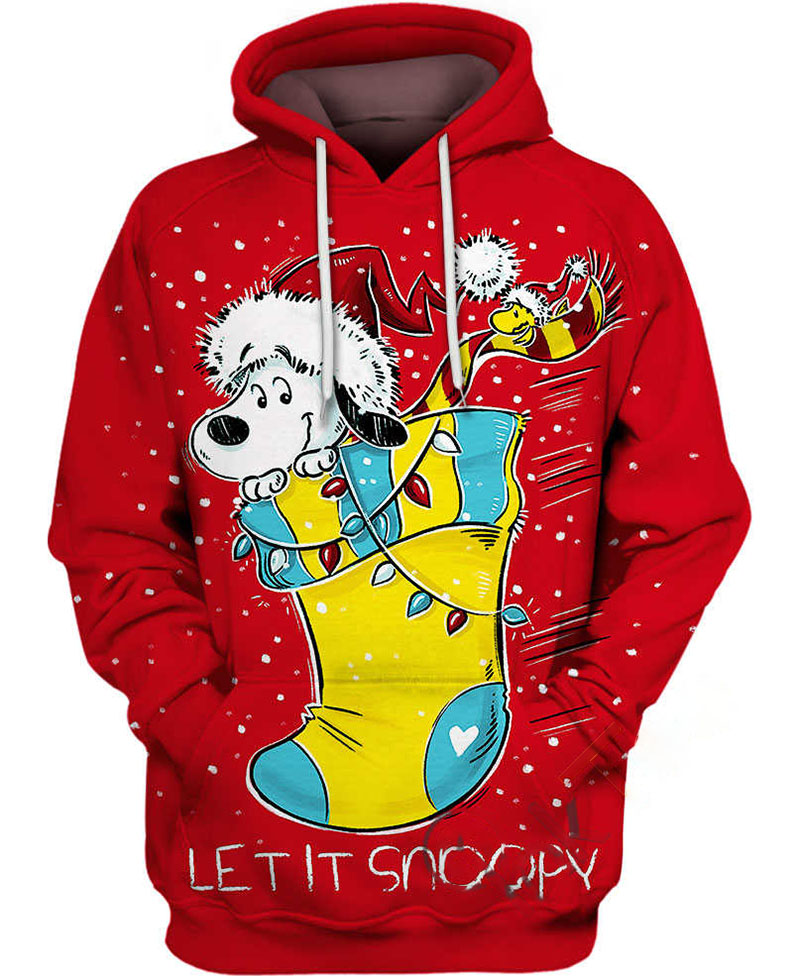 Let It Snoopy Hoodie 3D