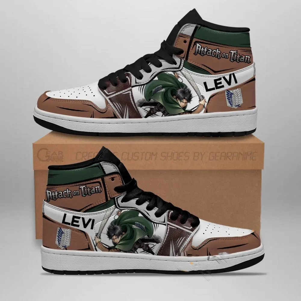 Levi Ackerman Attack On Titan Anime Amazon Air Jordan Shoes