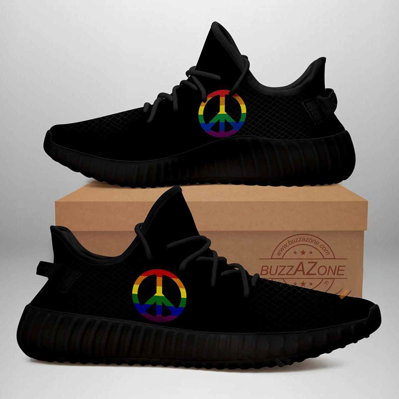 Lgbt Peace Custom Yeezy Boost