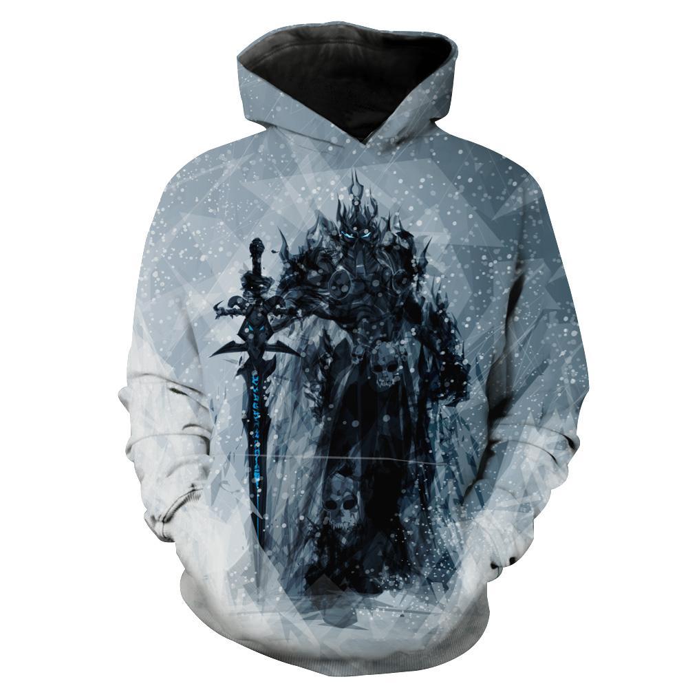 Lich King Arthas World Of Warcraft Hoodie 3D