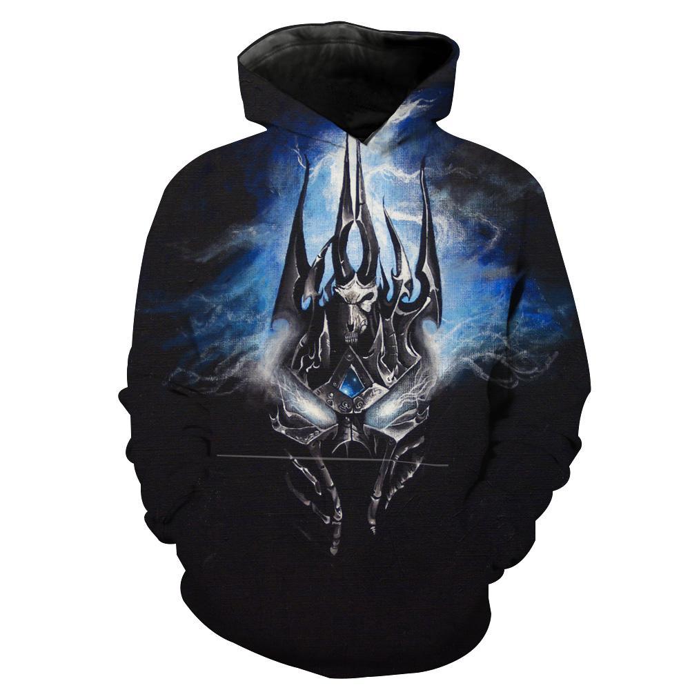 Lich King Arthas World Of Warcrafts Hoodie 3D
