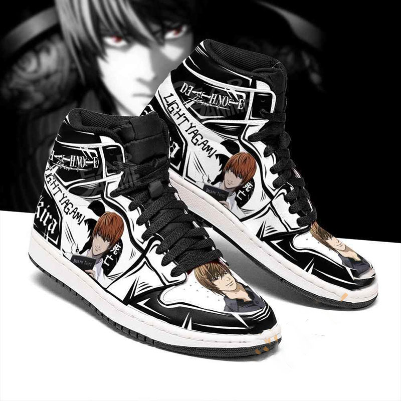 Light Yagami Custom Death Note Sneakers Anime Air Jordan Shoes