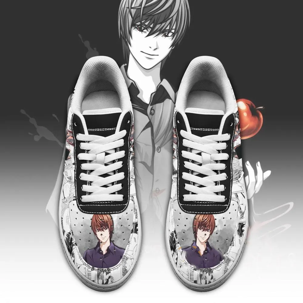 Light Yagami Death Note Anime Fan Gift Idea Amazon Nike Air Force Shoes