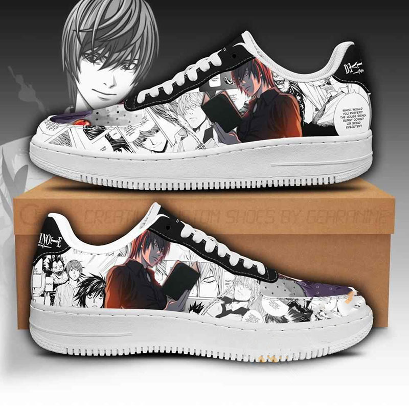 Light Yagami Death Note Anime Nike Air Force Shoes