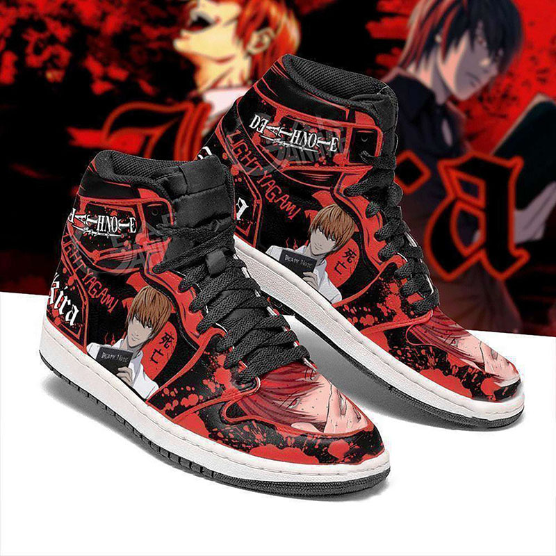 Light Yagami Death Note Anime Personalized Custom Air Jordan Shoes