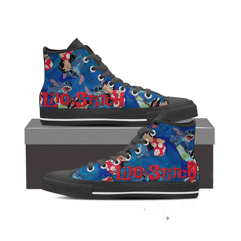 Lilo And Stitch High Top Shoes