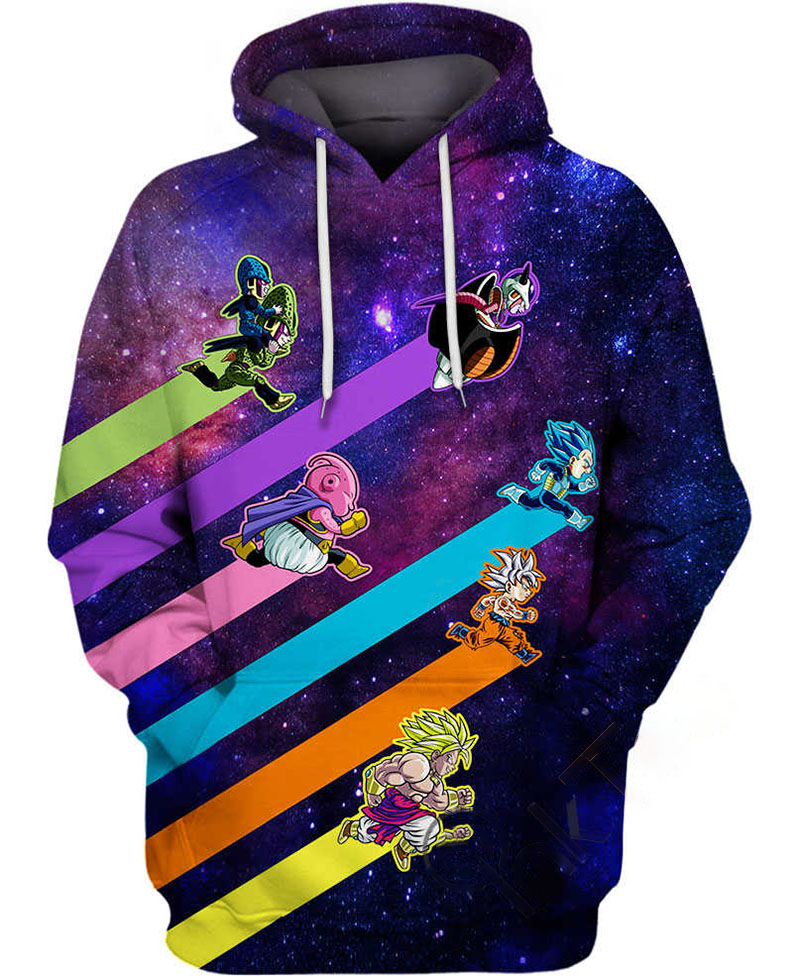 Lines Colors Of Dragon Ball Hoodie 3D