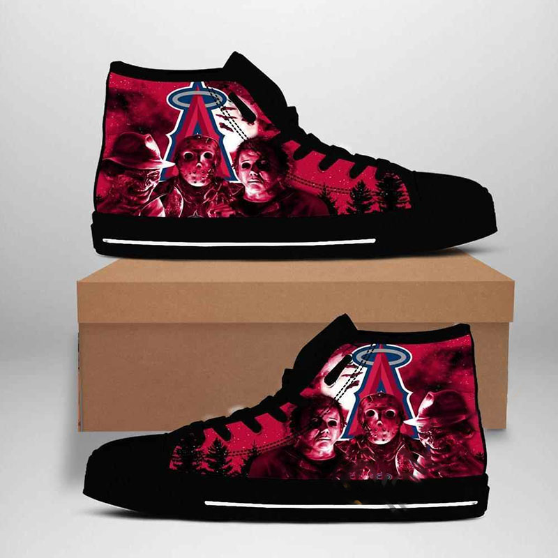 Los Angeles Angels Mlb Baseball High Top Shoes