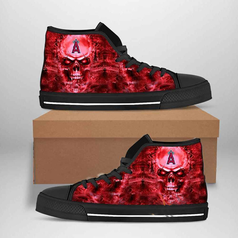 Los Angeles Angels Mlb Baseball High Top Shoes