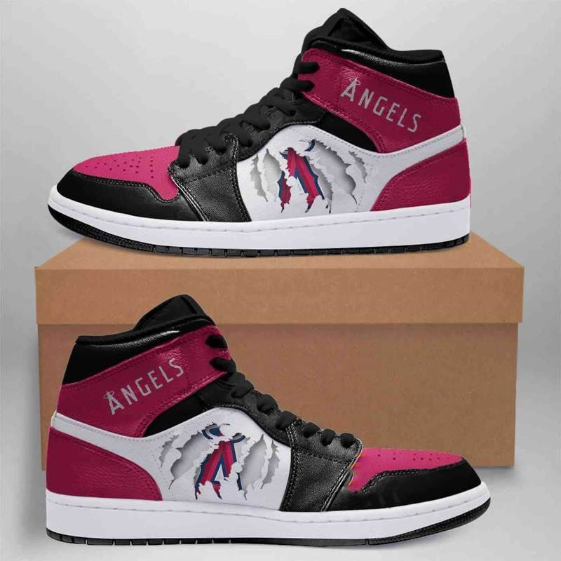 Los Angeles Angels Mlb Custom Air Jordan Shoes
