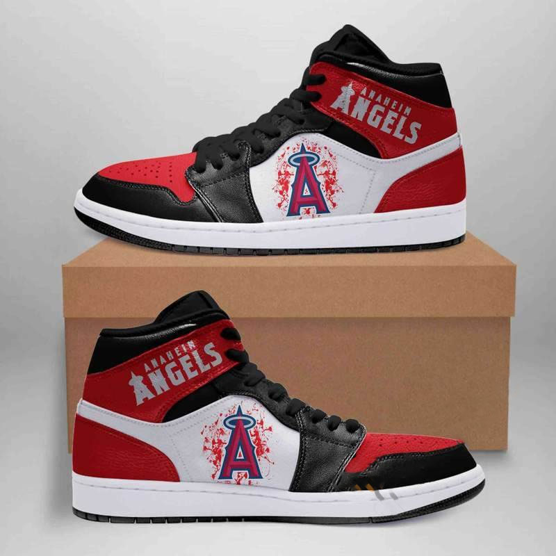 Los Angeles Angels Mlb Custom Air Jordan Shoes