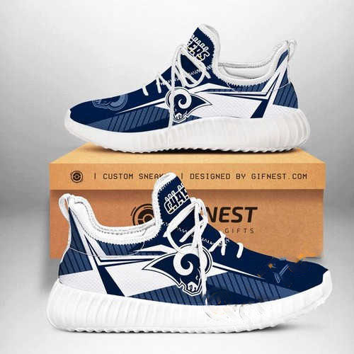Los Angeles Chargers Football Team Customize Yeezy Boost