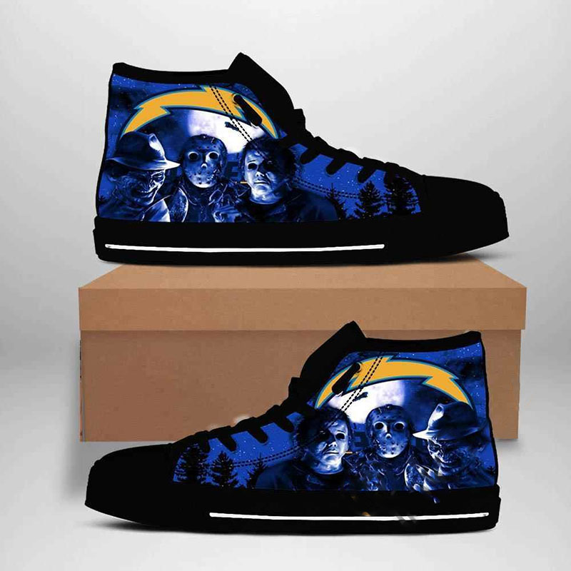 Los Angeles Chargers Nfl Football High Top Shoes
