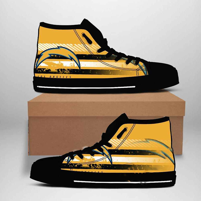 Los Angeles Chargers Nfl Football High Top Shoes