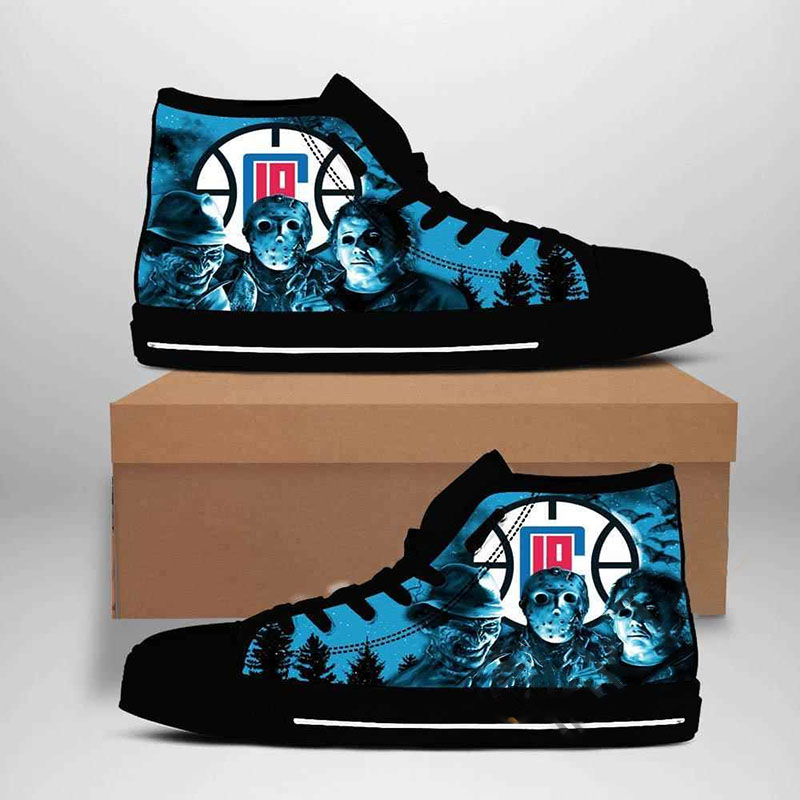 Los Angeles Clippers Nba Basketball High Top Shoes
