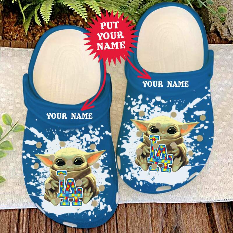 MLB Los Angeles Dodgers Personalized Name Crocs Clog Shoes