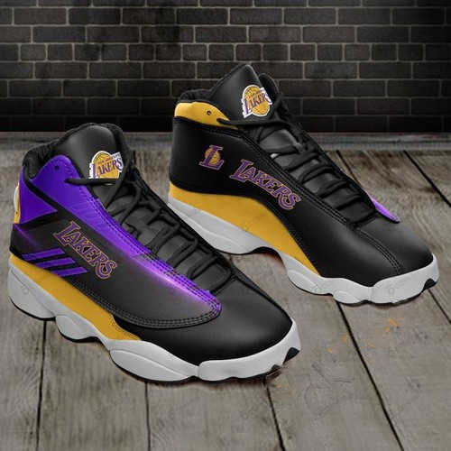 Los Angeles Lakers Personalized Air Jordan Shoes