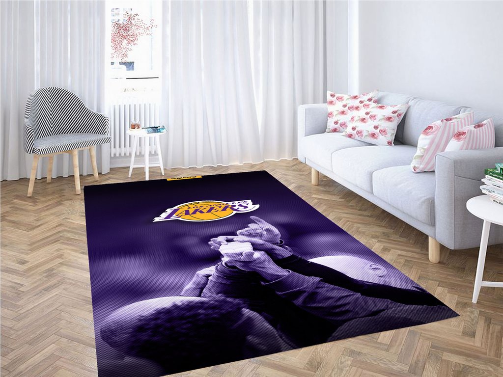 Los Angeles Lakers Standard Living Room Modern Carpet Rug