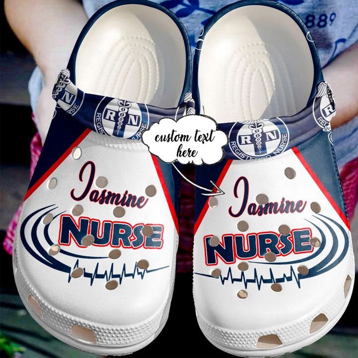 Love Nurse Rn Name Doctor Best Gift For Registered Ideas Symbol Crocs Clog Shoes
