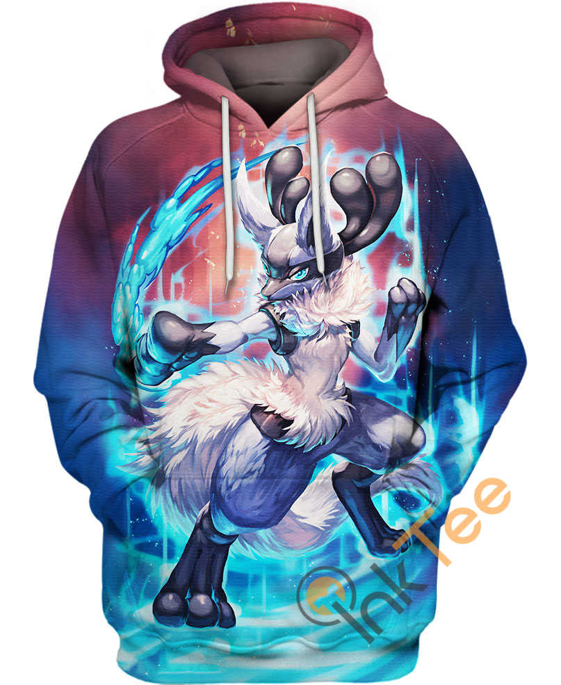 Lucario Pokemon Hoodie 3D