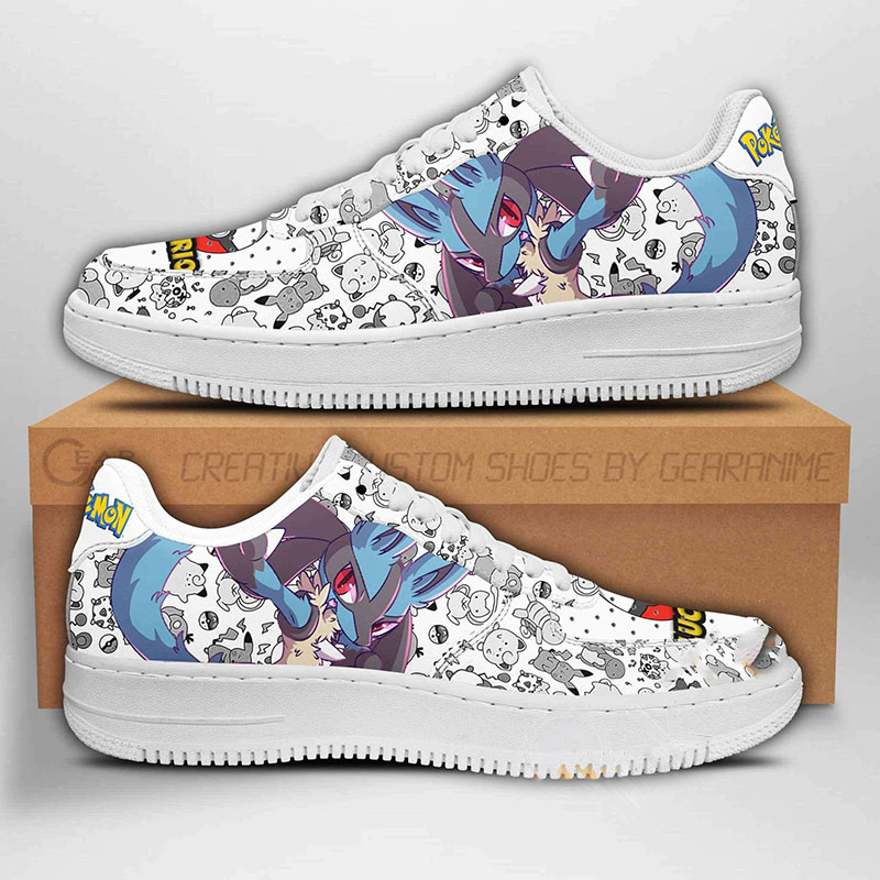 Lucario Pokemon Nike Air Force Shoes
