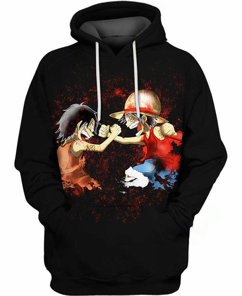Luffy And Ace Hoodie 3D