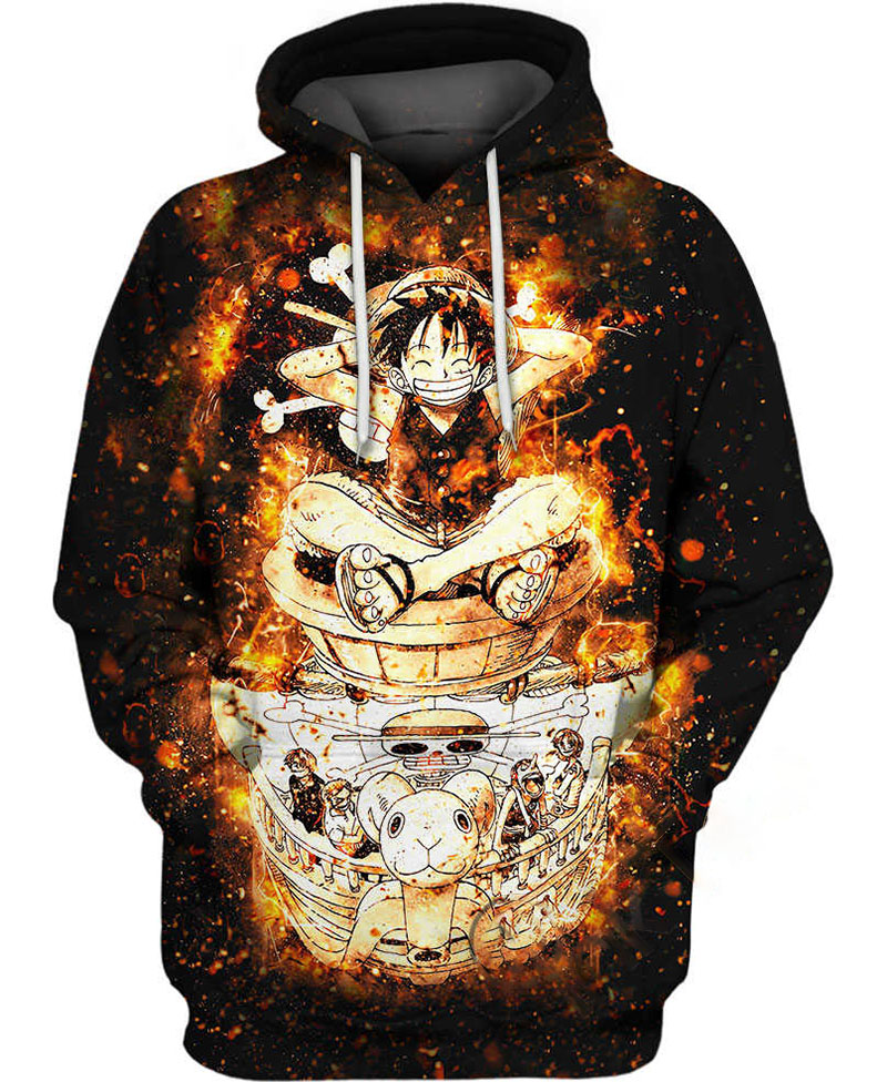 Luffy And The Straw Hat Pirates Hoodie 3D