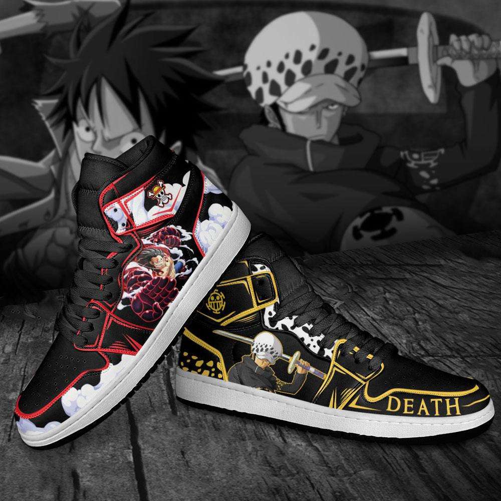 Luffy And Trafalgar Law One Piece Air Jordan Shoes