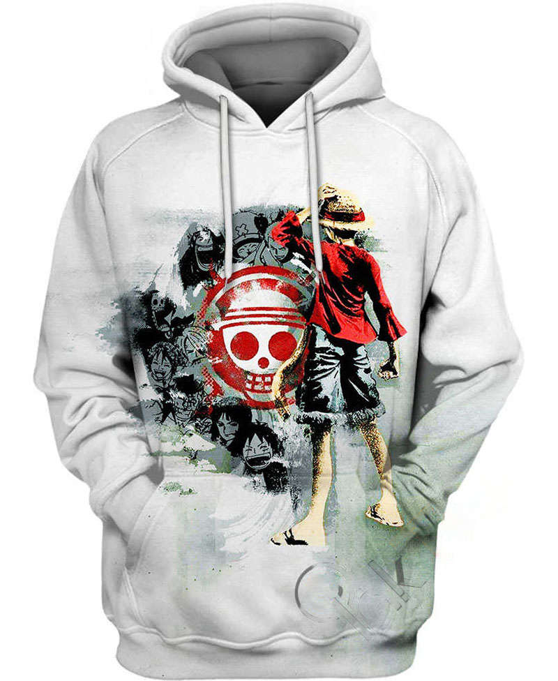 Luffy Captain Hoodie 3D