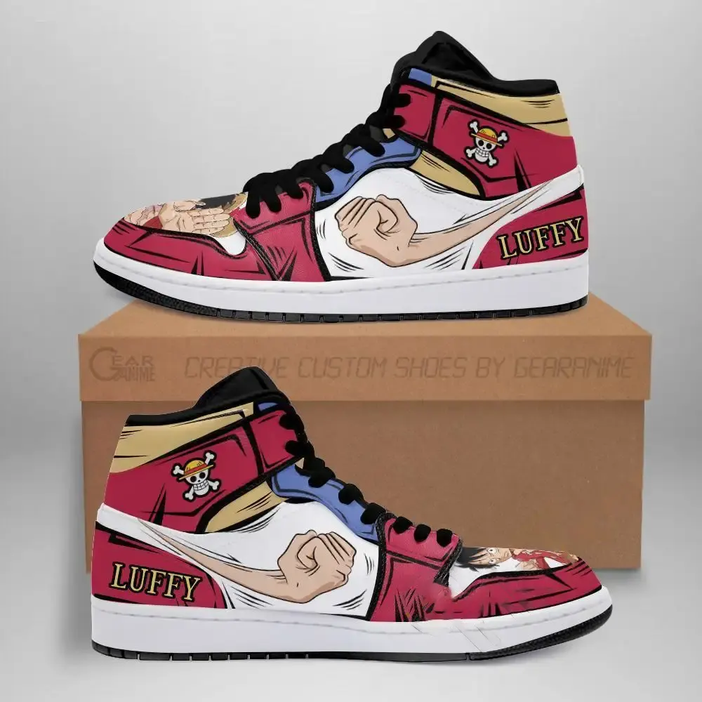 Luffy Gomu Gomu Skill One Piece Anime Amazon Air Jordan Shoes