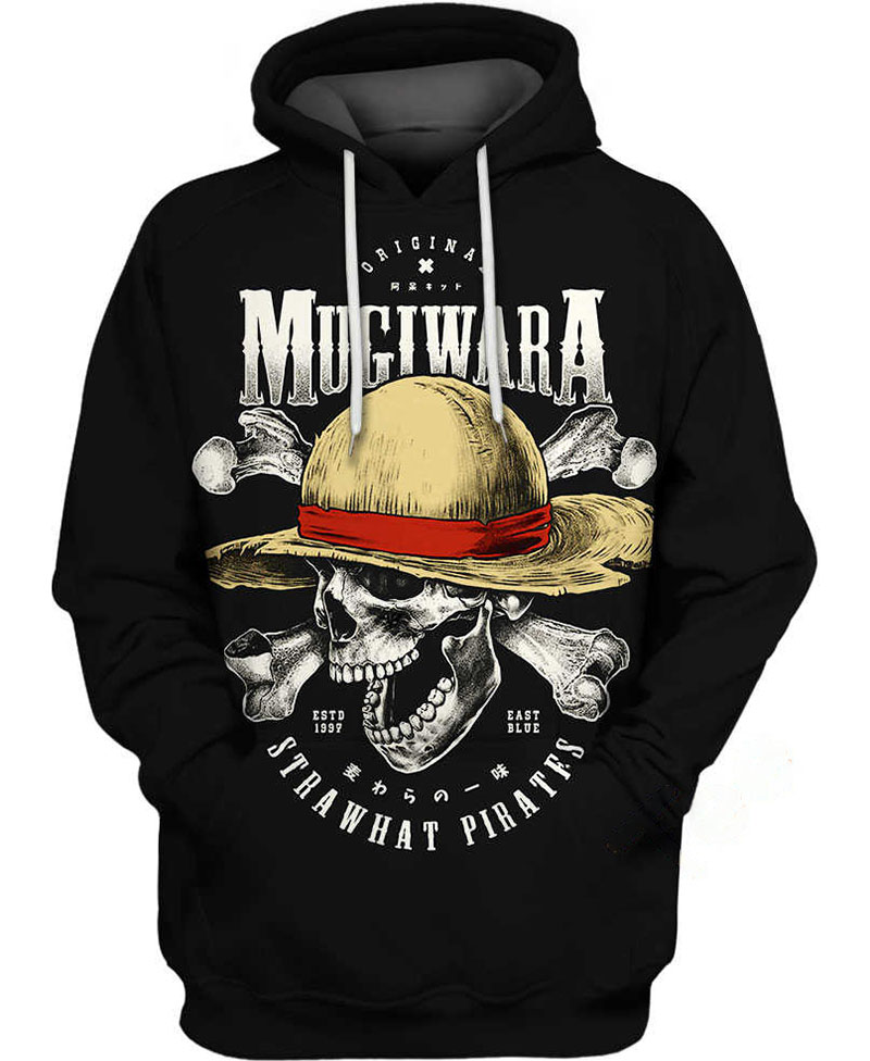 Luffy Skull One Piece Hoodie 3D