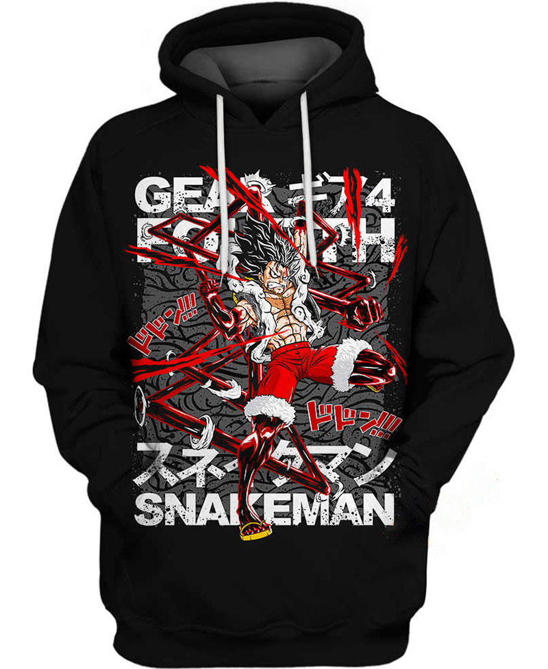 Luffy Snakeman Hoodie 3D
