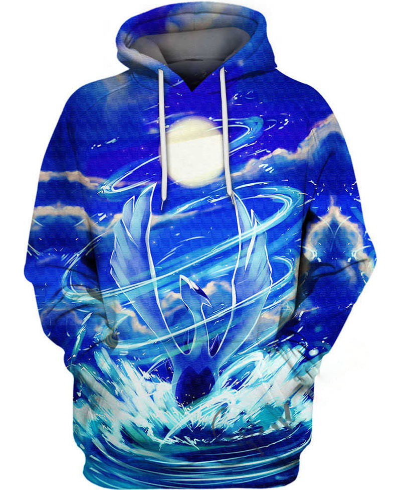 Lugia Moon Hoodie 3D