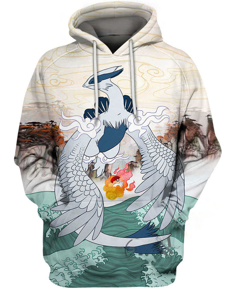 Lugia Pokemon Hoodie 3D