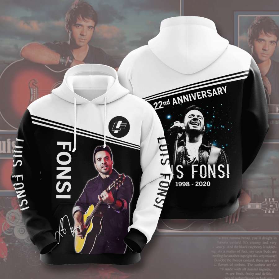 Luis Fonsi Custom Hoodie 3D