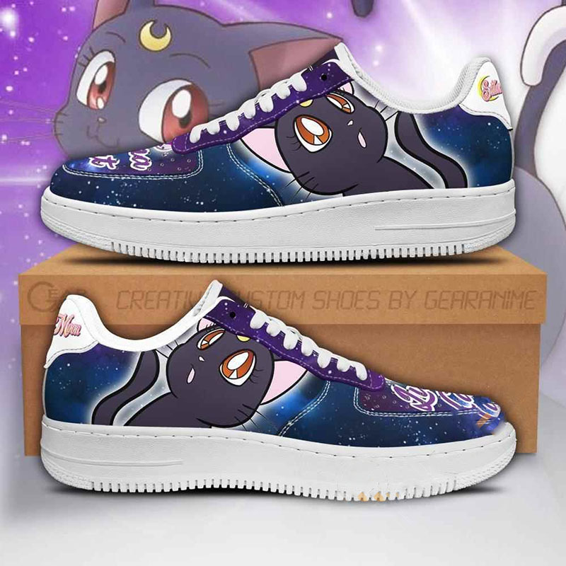 Luna Cat Sailor Moon Anime Nike Air Force Shoes