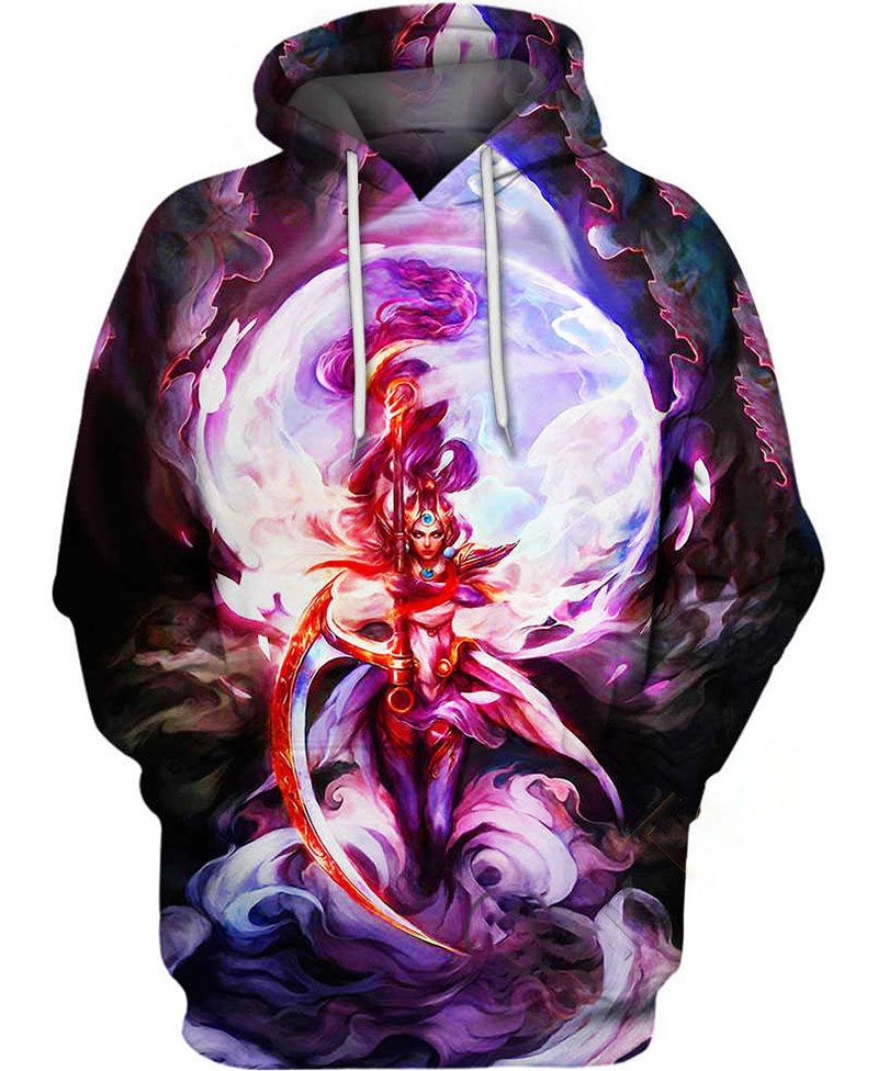 Lunar Goddess Diana Hoodie 3D
