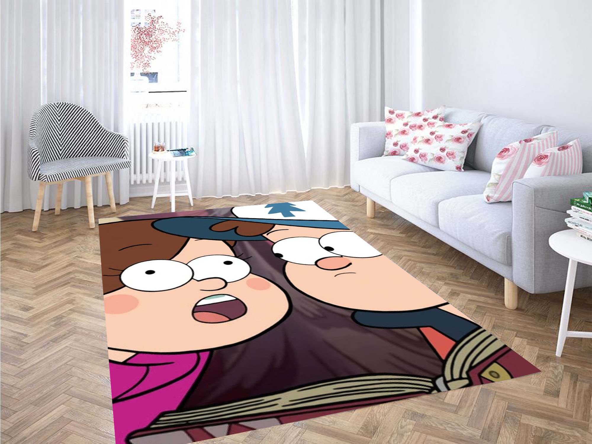 Mabel And Dipper Gravity Falls Carpet Rug