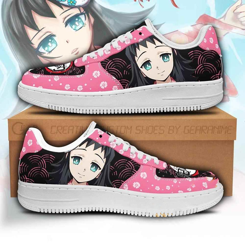 Makomo Custom Demon Slayer Anime Nike Air Force Shoes