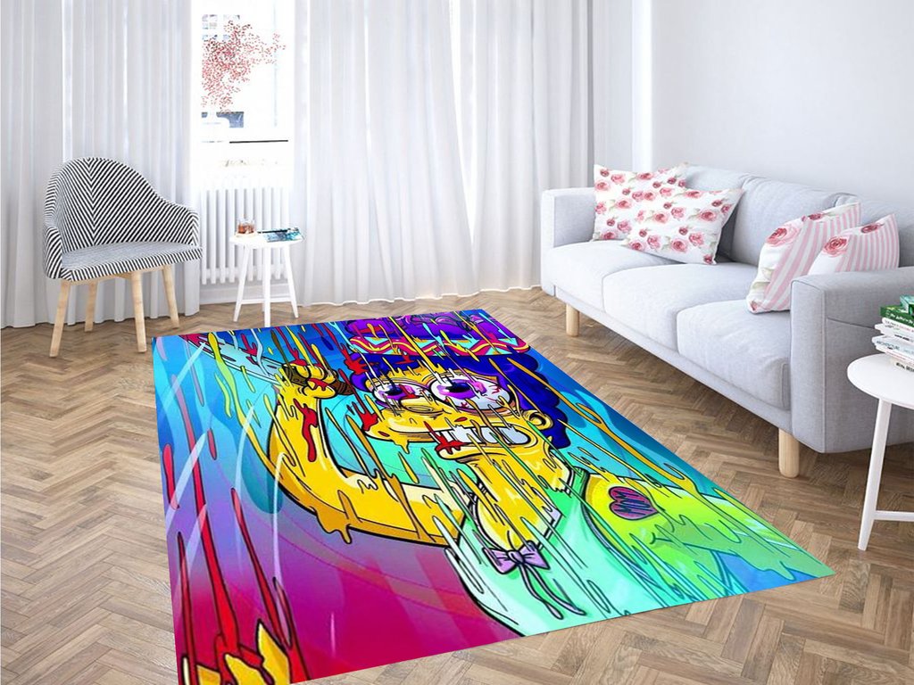 Marge Simpson Wallpaper Living Room Modern Carpet Rug