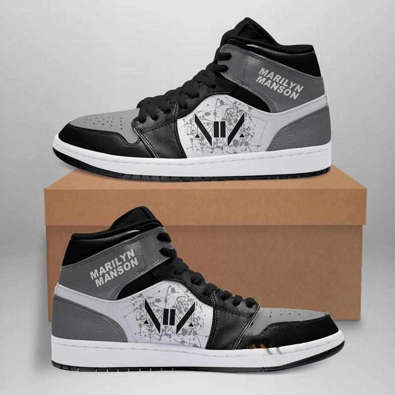 Marilyn Manson Rock Band Custom Air Jordan Shoes