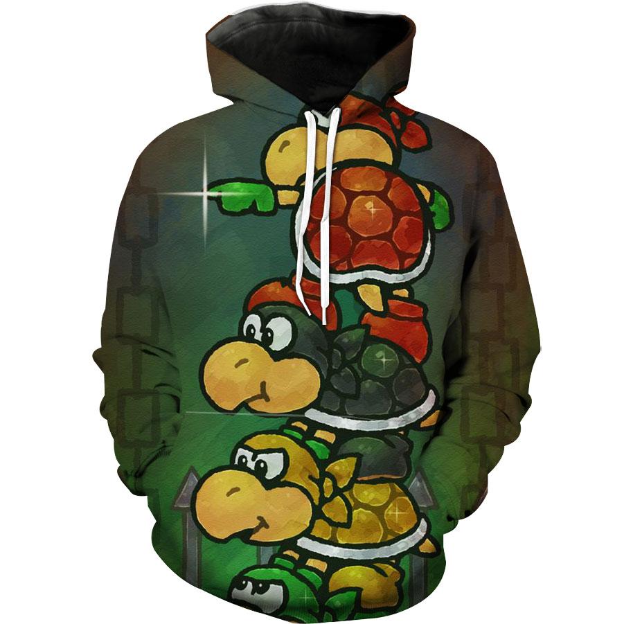 Mario Koopa Super Mario Nintendo Hoodie 3D