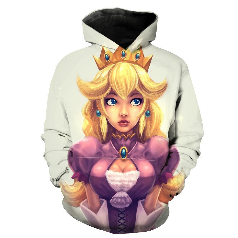 Mario Peach Awesome Princess Peach Hoodie 3D