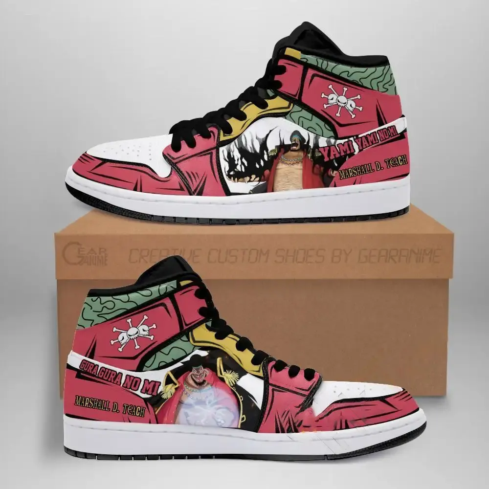 Marshall D. Teach Blackbeard One Piece Anime Amazon Air Jordan Shoes