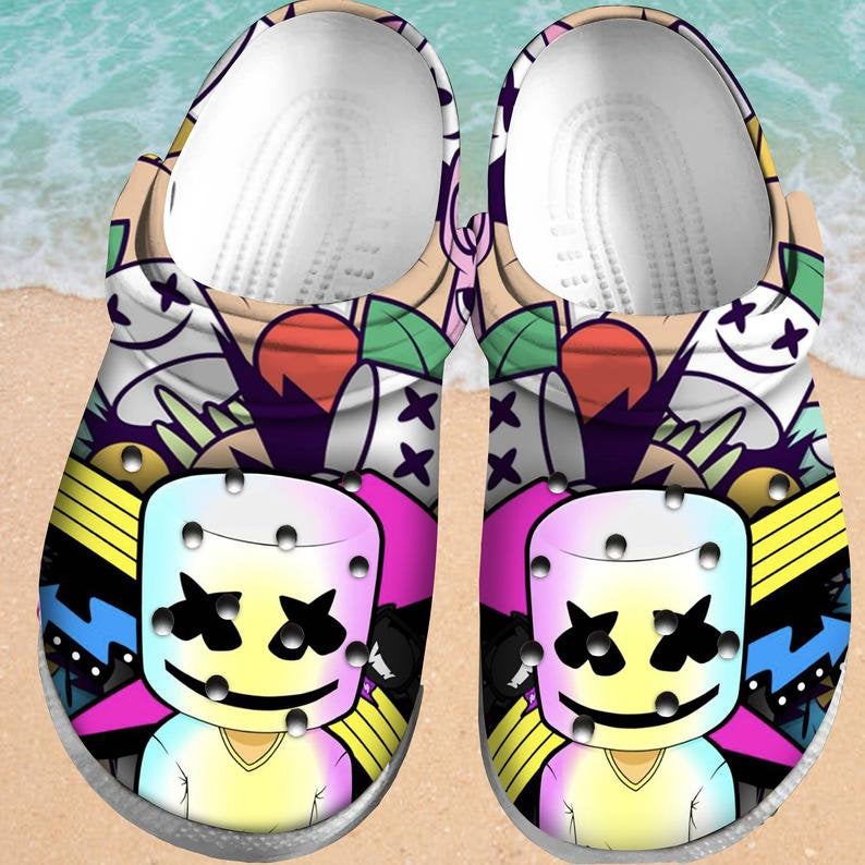 Marshmello Comfortable For Mens And Womens Classic Water Crocs Clog Shoes