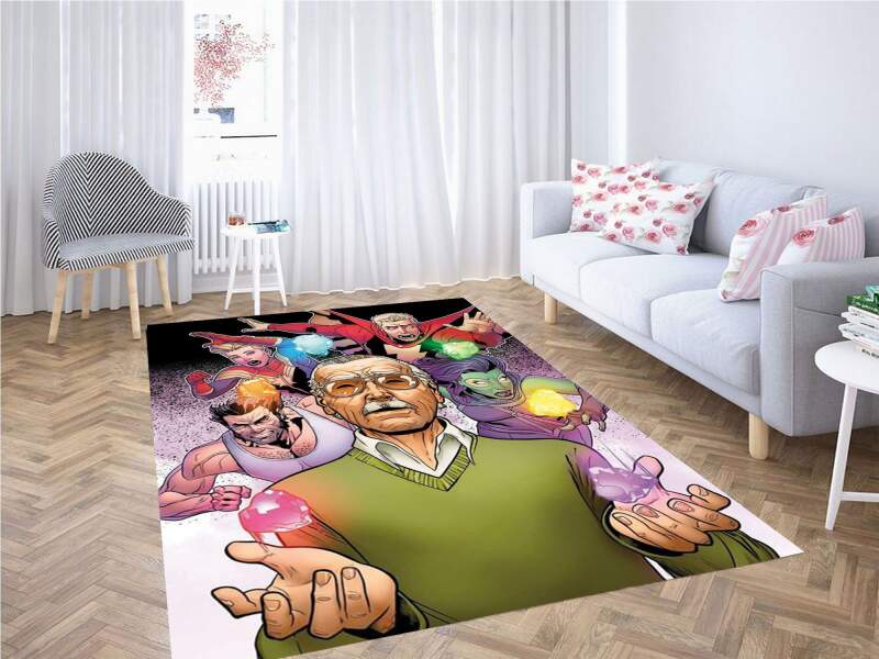 Marvel Comics Background Carpet Rug