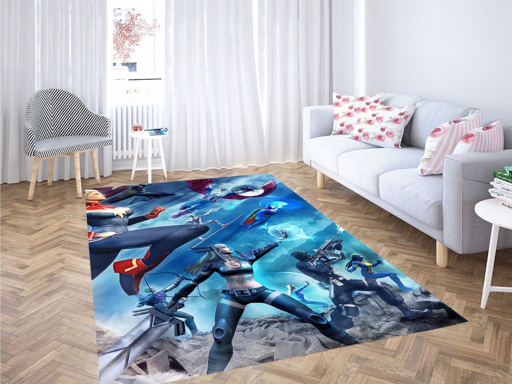 Marvel Heroes Living Room Modern Carpet Rug